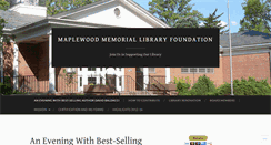 Desktop Screenshot of maplewoodlibraryfoundation.org